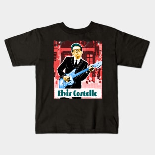 Elvis Costello - Classic Music Fan Art Kids T-Shirt